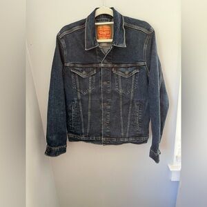 Levi’s  Strauss &co, men’s denim jacket button down blue, stretch size‎ M